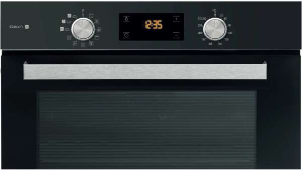 Bauknecht BAK5S KP8V2 BLG Einbaubackofen mit Dampffunktionen Gentle Steam: Farbe Schwarz, Pyrolyse